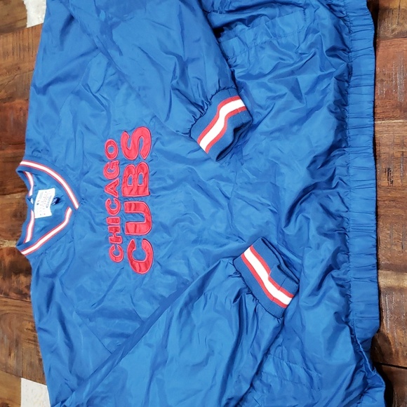Retro Chicago Cubs pullover wind breaker stadium like jacket - Picture 1 of 9
